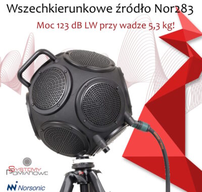 Nowe źródło dźwięku od Noronic - tylko 5,3 kg i moc 123 dB LW!