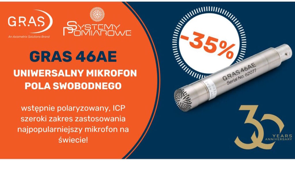 GRAS 46AE zestaw mikrofonowy ICP – teraz w nowej, niższej cenie!